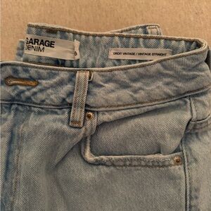 Garage Light Blue Straight Leg Jeans